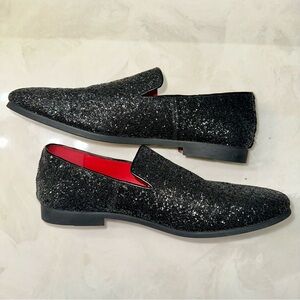 Sparkling Black Loafers for Men